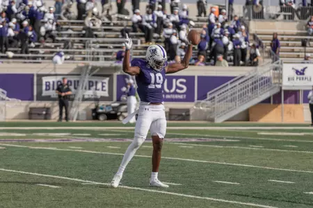 Javon Gipson celebrates a first-down catch