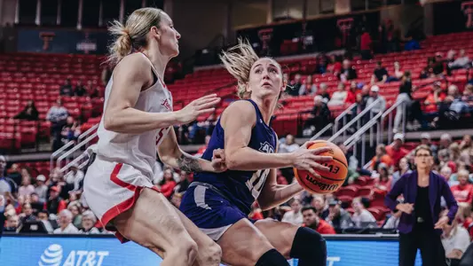 Payton Hull pulls up for a shot at Texas Tech in November 2024