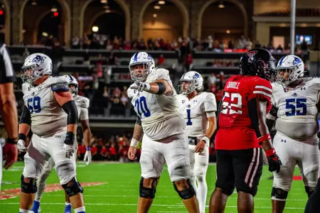 Jacob Thielen Tay Yanta Alan Hatten ACU Offensive Line vs Texas Tech