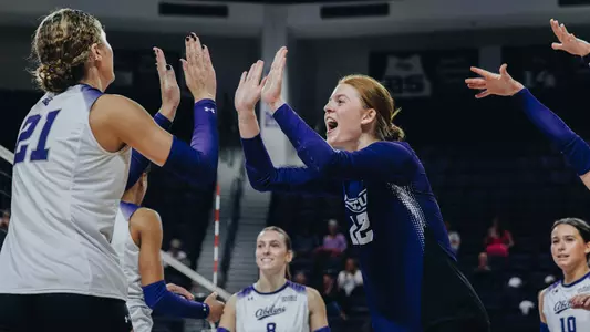 Abby Christian High Fives Alexis Strong