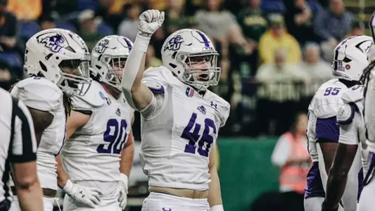 Cirby Coheley leads the defense at North Dakota State on December 7, 2024