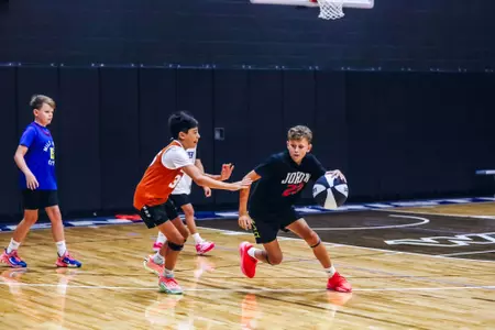 Men's Basketball Camp Action Shot