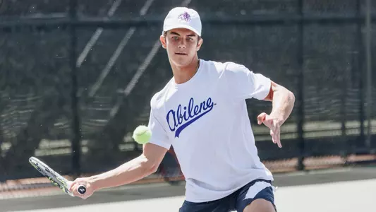 Tennis player Ford Elizondo at practice on Sept 10, 2024