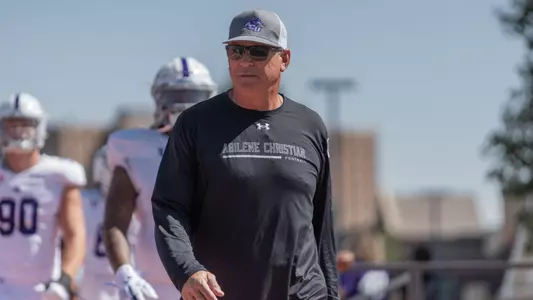 Keith Patterson walks onto the field at Northern Colorado on September 14, 2024