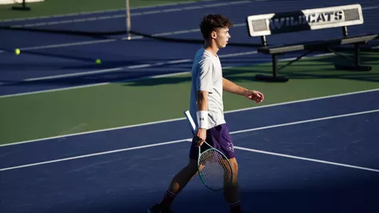 ACU men's tennis practice in 2024