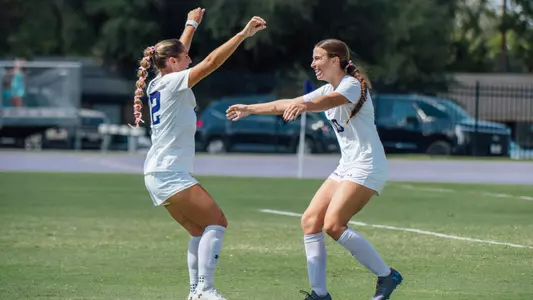 Raelin Miller celebrates a goal against Southern Utah on October 5, 2025