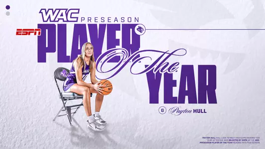 Payton Hull ESPN WAC Preseason Player of the Year Graphic