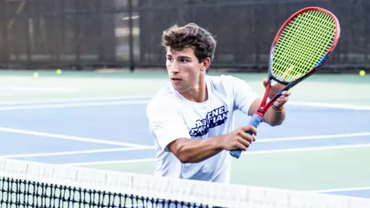 Ethan Scribner during a practice in fall 2025