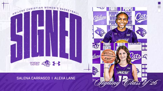 Alexa Lane and Salena Carrasco Signing Graphic