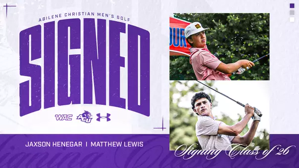 Men's Golf 2026 Signing Class Graphic
