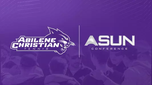 ACU men's tennis ASUN conference graphic
