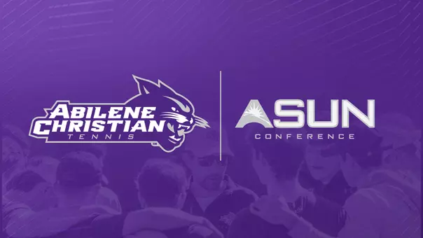 ACU men's tennis ASUN conference graphic