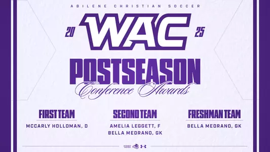 2025 Soccer WAC Postseason Awards Graphic