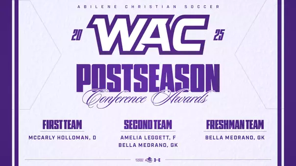 2025 Soccer WAC Postseason Awards Graphic