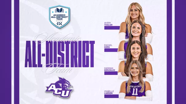 2025 Volleyball CSC Academic All-District Graphic