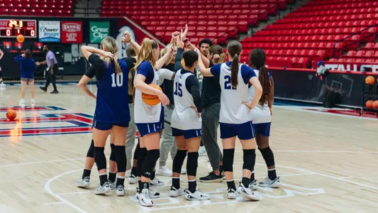 ACU women's basketball practices in St. George, Utah on Dec. 31, 2025 ahead of its matchup with Utah Tech.