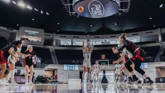 Natalia Chavez shoots a free throw in ACU women's basketball's matchup with Seattle U at Moody Coliseum on Jan. 11, 2025.