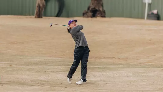 Jiyu Han takes a swing at the West Texas Classic at Abilene Country Club on March 3-4, 2025.