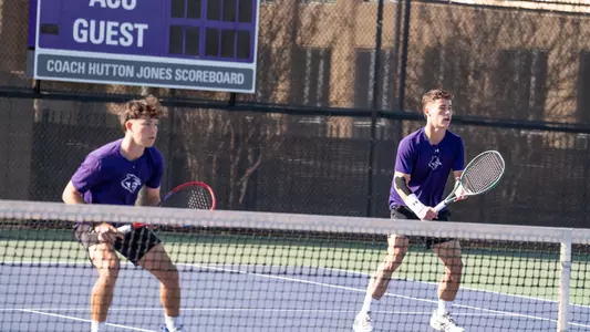 ACU men's tennis vs A&M-Texarkana Scribner and Verdasco
