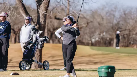 Marissa Loya swings at the West Texas Classic at Abilene Country Club on March 3, 2025.