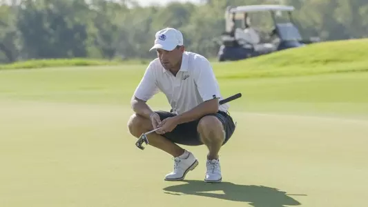Trenton Johnson on the course at the Trinity Forest Invitational at Trinity Forest Golf Club on Oct. 7, 2024.