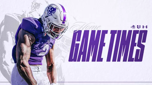 football home game times graphic