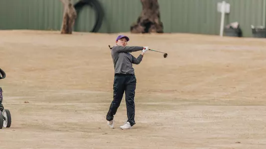 Jiyu Han takes a swing at the West Texas Classic at Abilene Country Club on March 3-4, 2025.