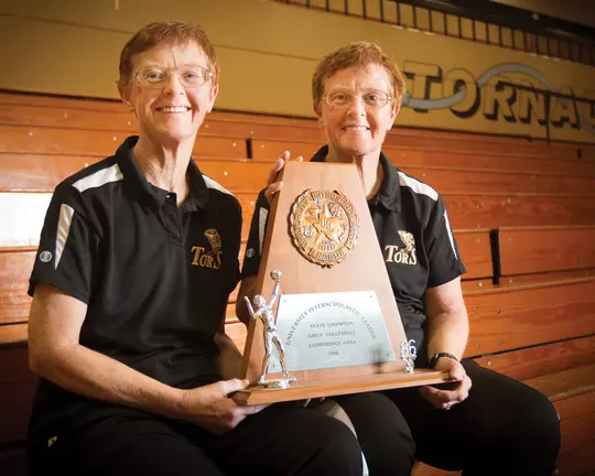 Patty (left) and Tippy (right) Browning, ACU Hall of Fame Lifetime Achievement Award winners