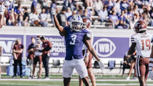 Dorian Plumley reacts after a play vs. Eastern Kentucky on Oct. 19, 2024