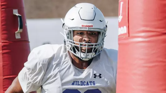 Chris Herpin at a practice in August 2025