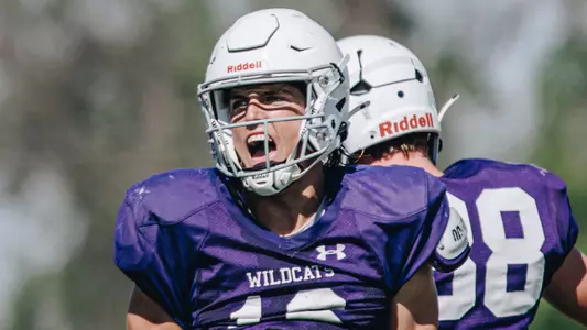 Luke Moffitt at a practice on August 5, 2025