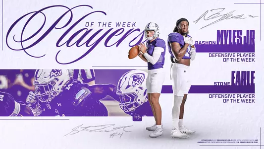 Stone Earle, RJ Myles UAC player of the week