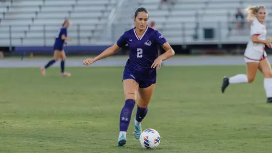 Abby Smith makes a move during a game in September 2025