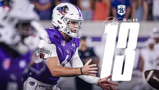 ACU football ranked No. 13 graphic