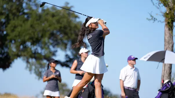 Alana Kutt takes a swing at Halbert National in Granbury, Texas.