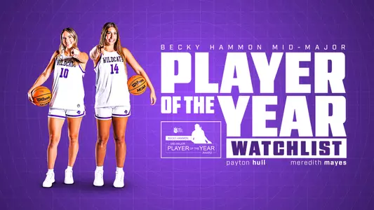 Hull and Mayes Becky Hammon Mid-Major Player of the Year Award Watch List Graphic