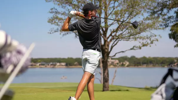 Kade McDonough takes a swing at Halbert National in Granbury, Texas.
