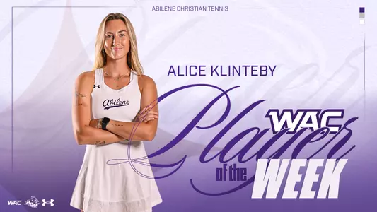 Alice Klinteby WAC Player of the Week