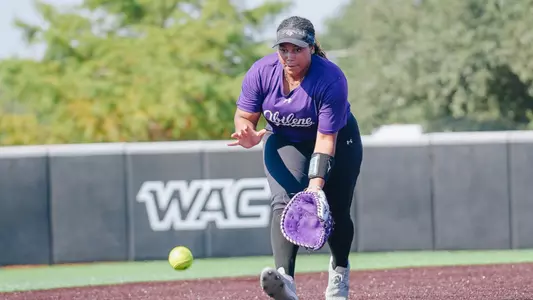 Jadyn Dawson fields a ground ball during a practice in January 2026