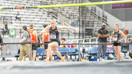 Nele Huth prepares for the high jump at the 2025 WAC Indoor Championships