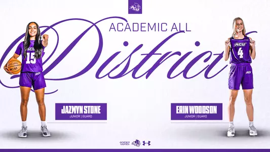 Woodson and Stone CSC Academic All-District Graphic