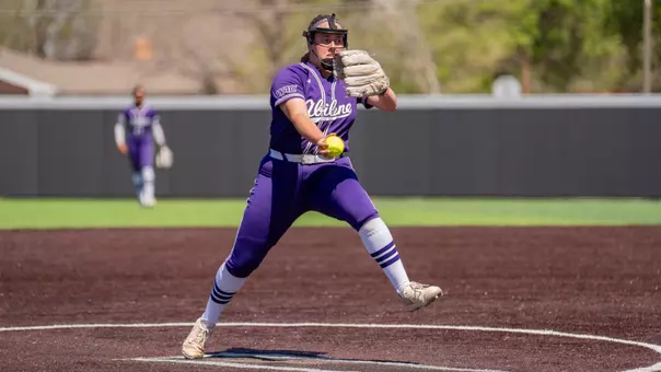 Ella Beeman throws a pitch versus UT Arlington on March 21, 2026
