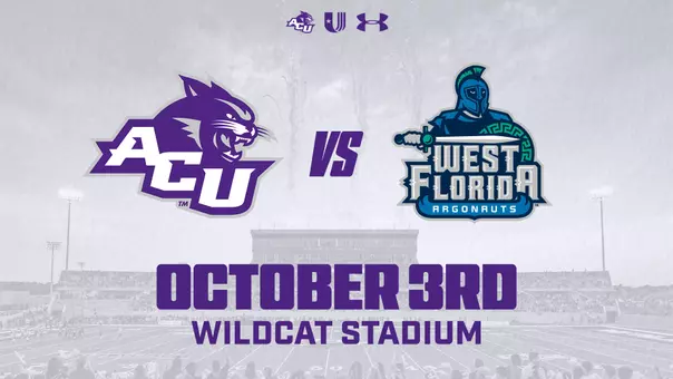 ACU vs West Florida game graphic