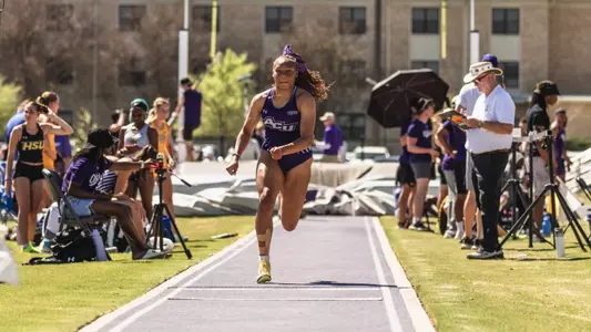 Jaeden Thomas runs the long jump at the 2026 Wes Kittley Invitational