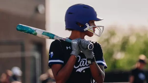 Alaina Hampton steps to the plate against California Baptist on April 24, 2026