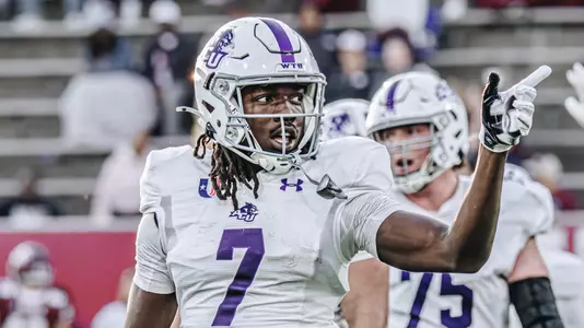 Javon Gipson signals for a first down after a catch at Eastern Kentucky on Nov. 15, 2025