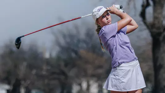 Kate Pickrell takes a swing at the West Texas Classic at Abilene Country Club on March 2-3, 2026.