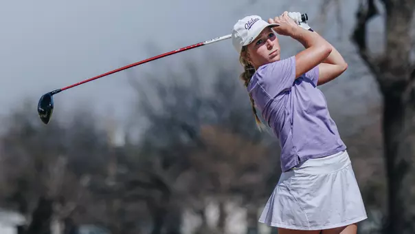 Kate Pickrell takes a swing at the West Texas Classic at Abilene Country Club on March 2-3, 2026.