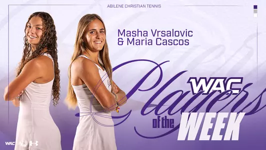 WAC women's tennis players of hte week Masha and Maria