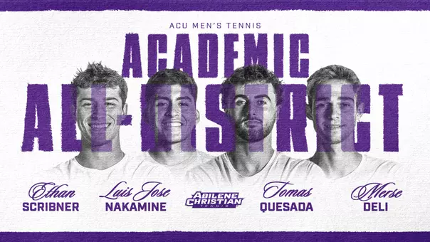 Men's Tennis Academic All-District 2026 graphic